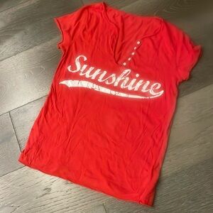 Zadig and Voltaire sunshine red t-shirt women’s small guc